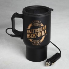 Thermal circle to the cigarette lighter “Real Man”, 450 ml, retains the heat of 3 hours