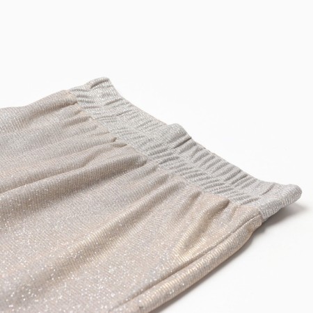 Брюки нарядные для девочки KAFTAN размер 32 (110-116 см), бежевый-6