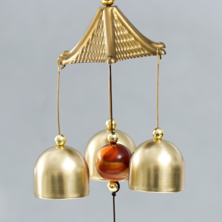 Wind Music Metal "Month with a Star" from the evil eye 4 bells 37 cm-2