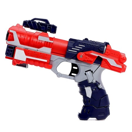 Blaster robot, transforms, shoots soft bullets-6