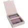 Gift set: cover for passport and key holder, lilac color