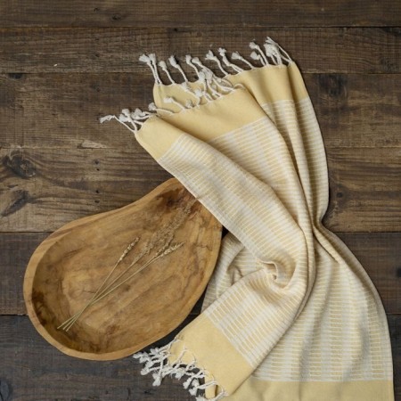 Carcaled towel set, size 45x90 cm yellow, 2 pcs-1