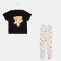 Female pajamas (T -shirt and trousers) KAFTAN PIZZA p. 52-54, black
