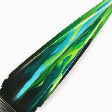 Souvenir wooden Kunai Knight "Green Crystal", 26 cm-3