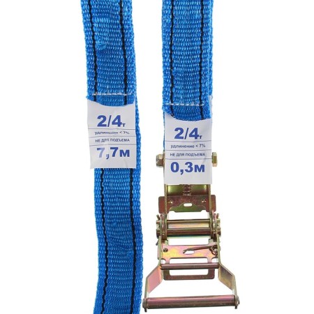 Cargo screed with a mechanism 130 mm, tape width 38 mm, load 2000/4000 kg, length 8 m-1