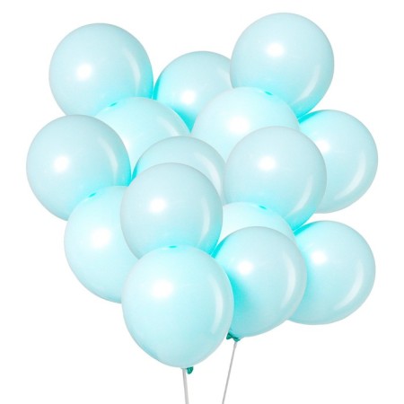 Latex ball 12 "Makarun", set of 100 pcs., Blue color-2