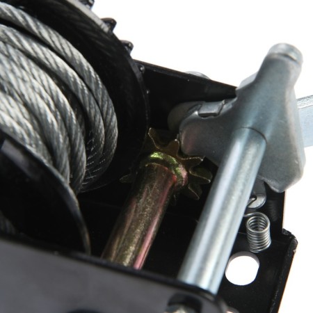 Winper manual drum traction tundra, 800 kg, metal cable 8 meters-5