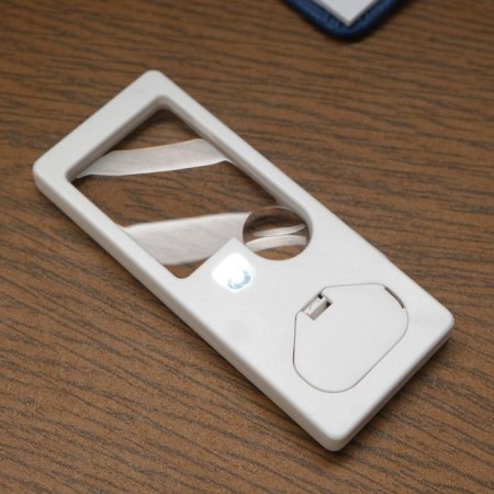 Rectangular magnifier 3x, 10x, with backlight-2