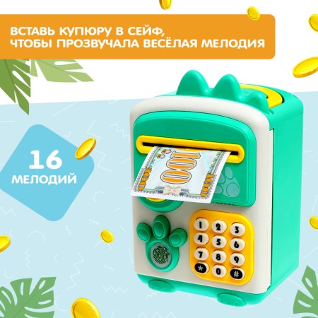 Toy "Dino-sef", sound, green color-3