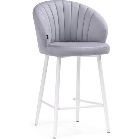 Barry Banbu Velutto 49 Metal/velor, white/gray 55x56x97 cm