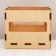 Wooden Kashpo 11.5 x 10.5 x 9 cm
