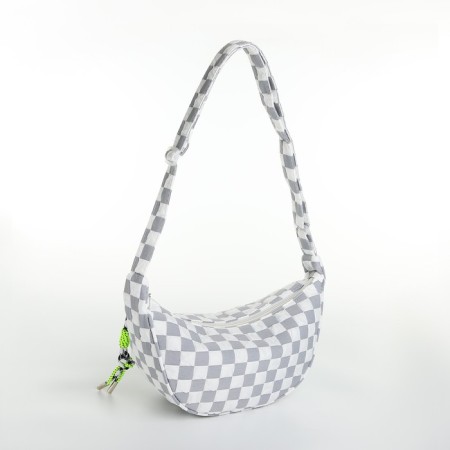 Women's bag over the shoulder, gray color 30*14*10 cm-2