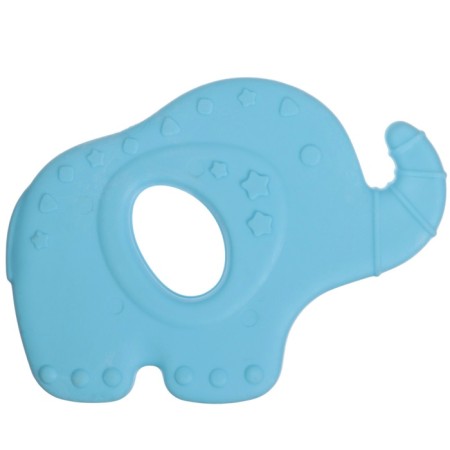 A set of silicone teeters "Blue Boxing", with a rattle, 4 pcs., In the case, crumb I-6