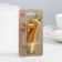 Candle for the cake figure "Oval" Golden "7, large, 5.5 cm