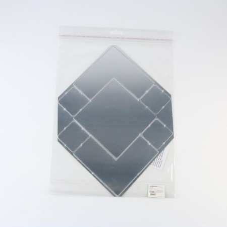 Wall mirror "rhombus", 7 elements, a rr from 21 x 21 cm to 8 x 8 cm-4
