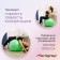 Fitball ONLYTOP, D = 85 cm, 1400 g, anti -wings, green color