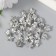 Buttons plastic for creativity on the midnight "Star. Crystal" set of 30 pcs 1.2x1.2 cm