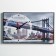 Carting clock, interior "Brooklyn bridge", smooth move, 57 x 35 x 4 cm