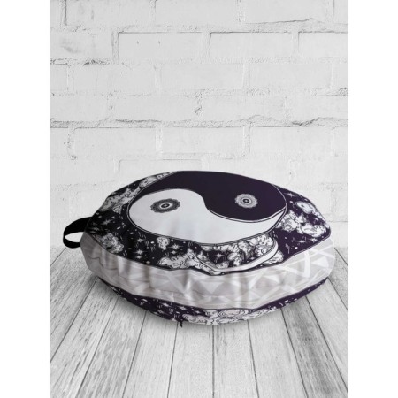 Pillow Siddle "Night Yin-Yan", decorative, d = 52 cm-1