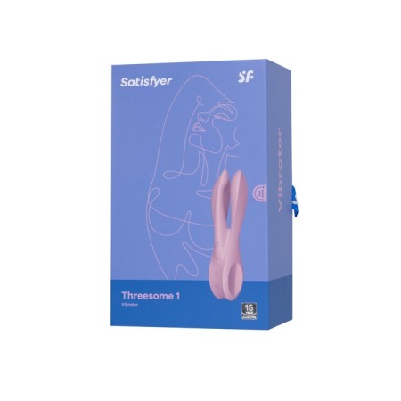 Satiffyer Threesome 1 vibro -stimulator, pink color-5