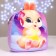 Baby plush backpack for the girl "Bunny", 24 × 24 cm, for the new year