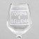 A glass for the wine "Hot and Beshen", engraving, 350 ml