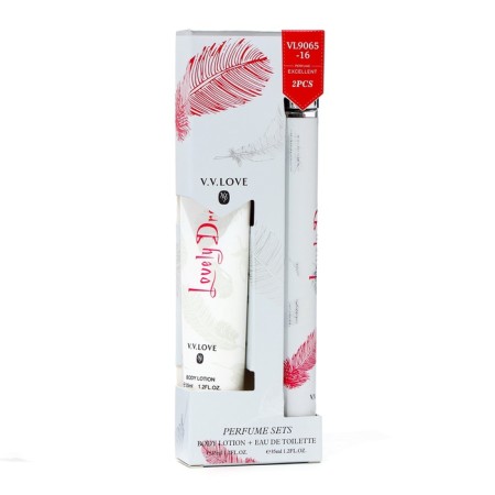 Perfume set female Lovely Dream: toilet water, 35ml + body lotion, 35ml-3