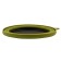 Silicone plate with a plastic bottom, 15 x 15 x 8.5, olive color
