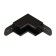 The corner connector internal for the ARTE LAMP Optima A740706, 2.7x5x5 cm, black