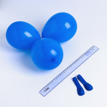 Shar Latex 5 ", pastel, set of 100 pcs.., water bombs, blue color