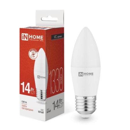 LED lamp In Home, E27, 14 W, 4000 K, glow white