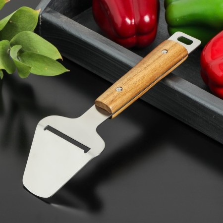The cheese knife "Lumberjack", stainless steel, silver color-1