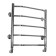 Water heated towel rail Domoterm "Laura", P5, 5 crossbars, 500 x 500 mm, chrome