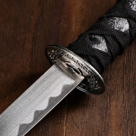 Souvenir weapon "Katana", gray scabbard under the zebra-3