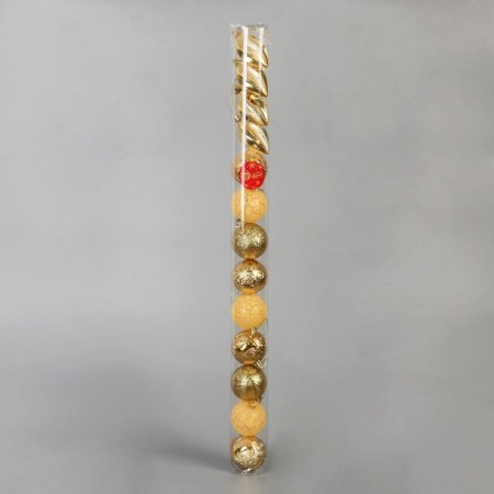 A set of jewelry plastic 13 pcs "Melody" droplet, 6 cm, gold-1