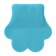 Block-filling with sticky edge plastic paw 50l, blue, 45mm x 45mm Calligrata