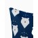 A set of pillowcases, size 40x60 cm, print, white bears, blue color - 2 pcs.