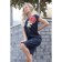 Female dress, size 44, blue color
