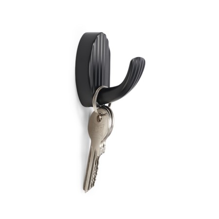 Furniture hook Cappio Sea, one -rod, zinc, black color-1