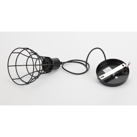 Lamp PL10 BK E27 60W H-pondaire 20 cm, suspension 80 cm, black-3
