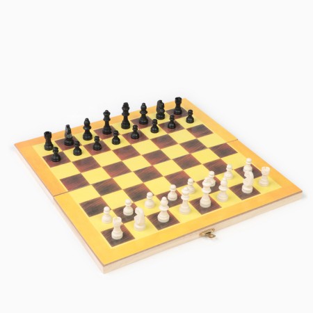 Wooden chess desktop, 34 x 34 cm