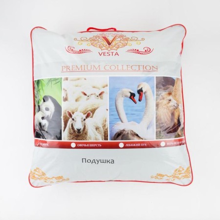 Bamboo tsarist dreams pillow 50x70 cm, white, perkal (cotton 100%)-3