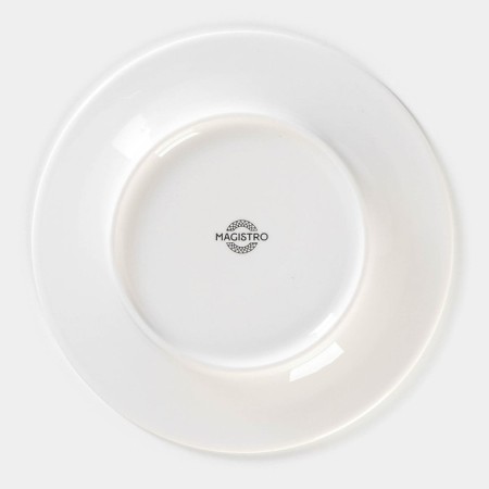 Porcelain dining plate Magistro Rodos, D = 20.6 cm, white color-3