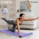 Fitness and yoga mat, 183x61x0.6 cm, gray/purple color