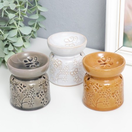 Aroma lamp ceramics "Butterflies" mix 7x6.5x6.5 cm