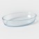 Oval baking glass dish 35.6 × 25 × 6.5 cm