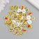 Buttons wood for creativity 2 punctures "Smiley" set 40 pcs 1.5x1.5x0.4 cm