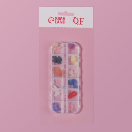Sudden for decor "Tenderness", voluminous, 12 species, in a case, multi -colored-6