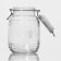 Glass Bank for bulk products with a bugol lock of the Utyut, 2.1 l, 14.5 × 12 × 19 cm