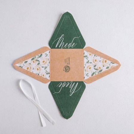Bonbonniere box, gift packaging, “you”, 7 x 7 x 7.5 cm-3